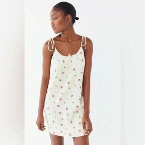 Urban Outfitters Maya Tie-Shoulder Mini Slip Dress